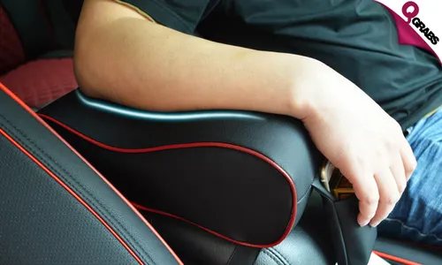Car Seat Arm Rest Cushion with Phone Pocket!